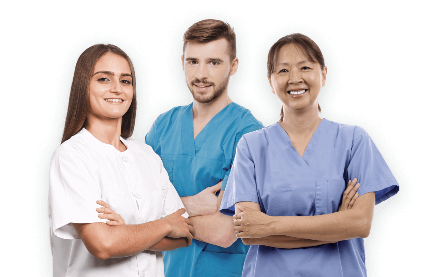 Mitarbeiter in der Medizin und Pflege